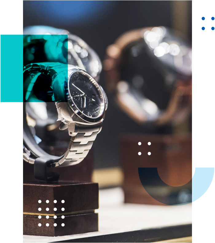 watch in jewelry case