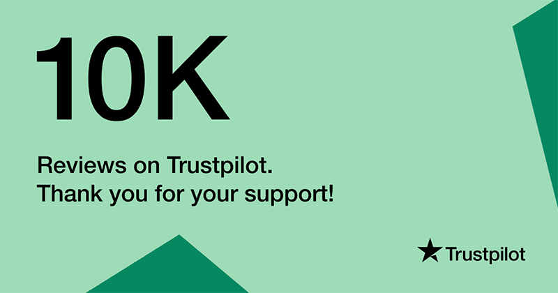 10k Trustpilot reviews