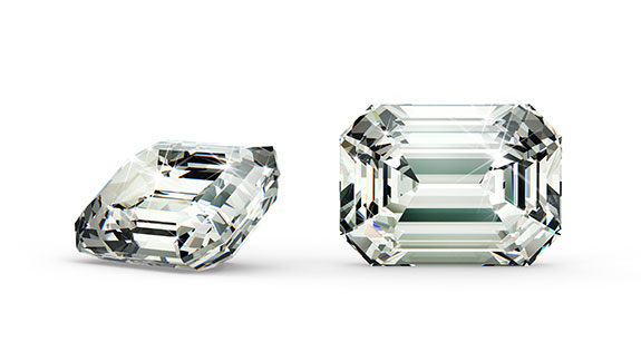 Emerald Shape Step Cut Diamond