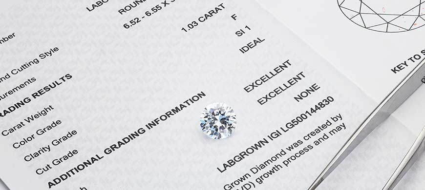 diamond grading report