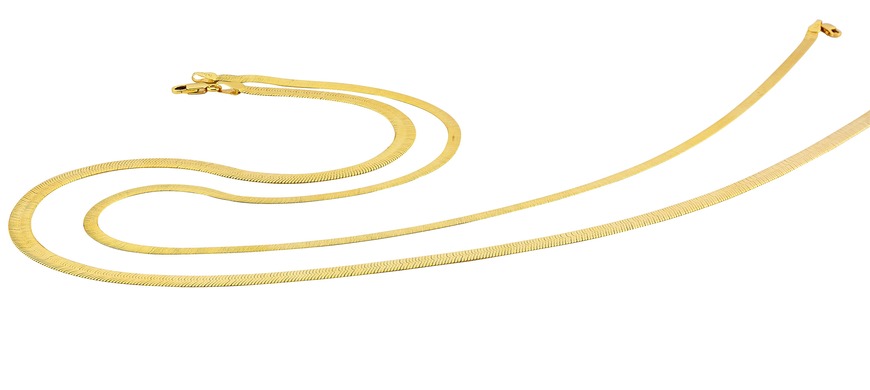 Gold herringbone chain