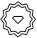 Diamond in a shape
