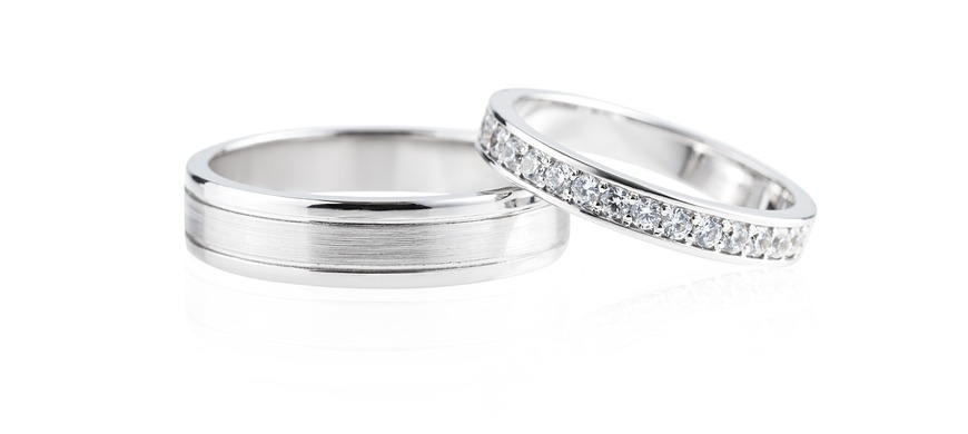 Two rings that can't be resized- eternity and a stainless steel one