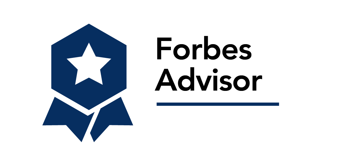 Rated best jewelry insurance by Forbes Advisor for convenient features badge