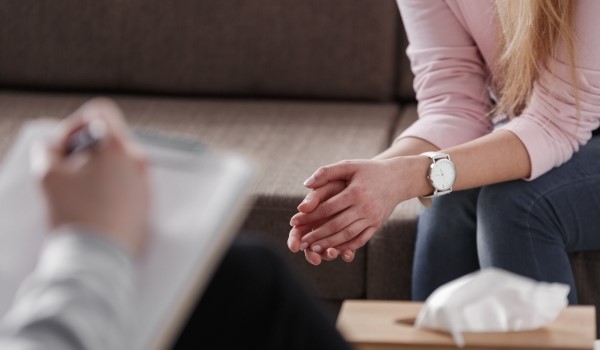 Person listening to another person