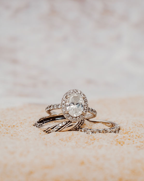 Ring in sand