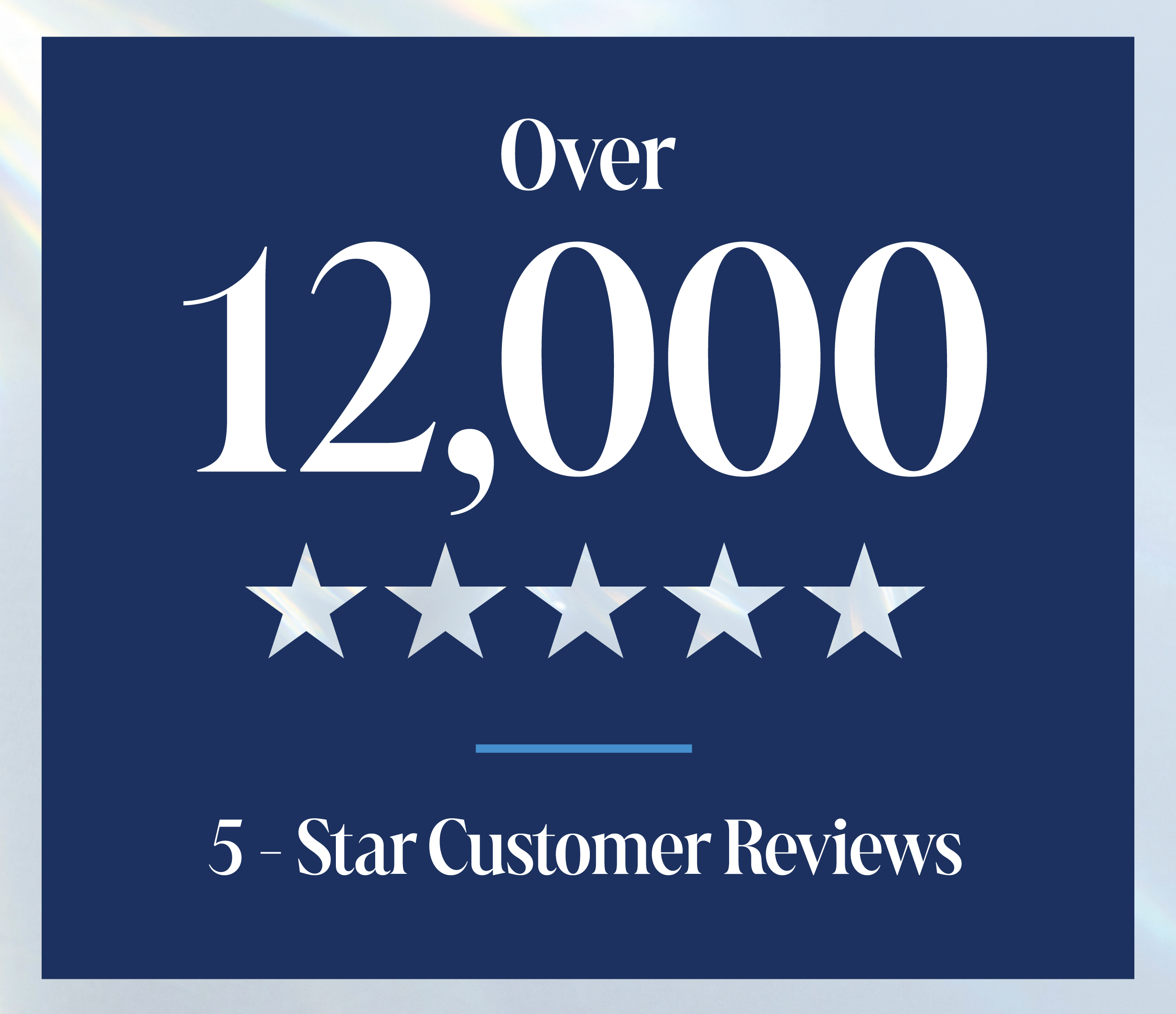 Over 12,000 5-star reviews on Trustpilot