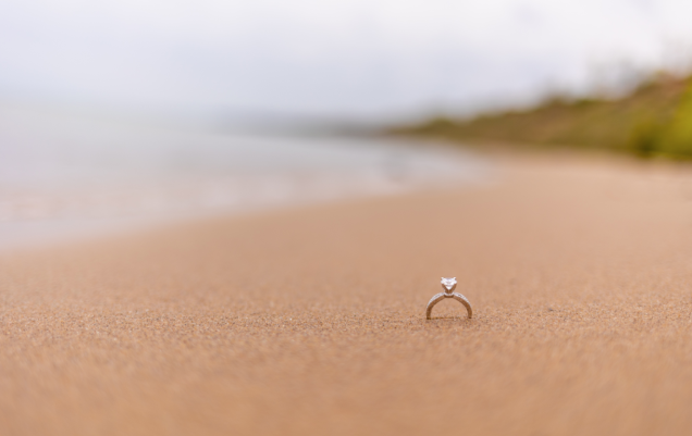 Ring lost on the beach