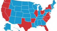 Map of United States showing where crimes occurred