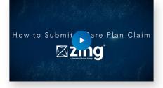 Submit a Care Plan Claim Zing Video