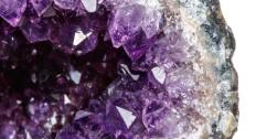 Close up of an amethyst stone