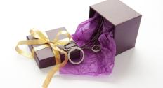 Jewelry in a gift box