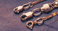 Three different chains with clasps