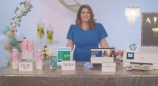 Ali Barone on a TV segment