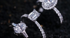 multiple diamond rings with multiple diamond cuts
