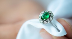 cleaning emerald and diamond ring
