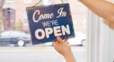 open sign