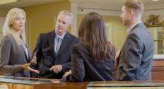 employees talking