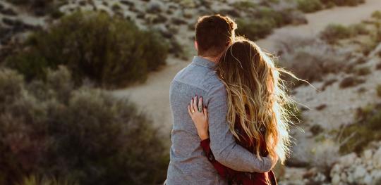couple in desert